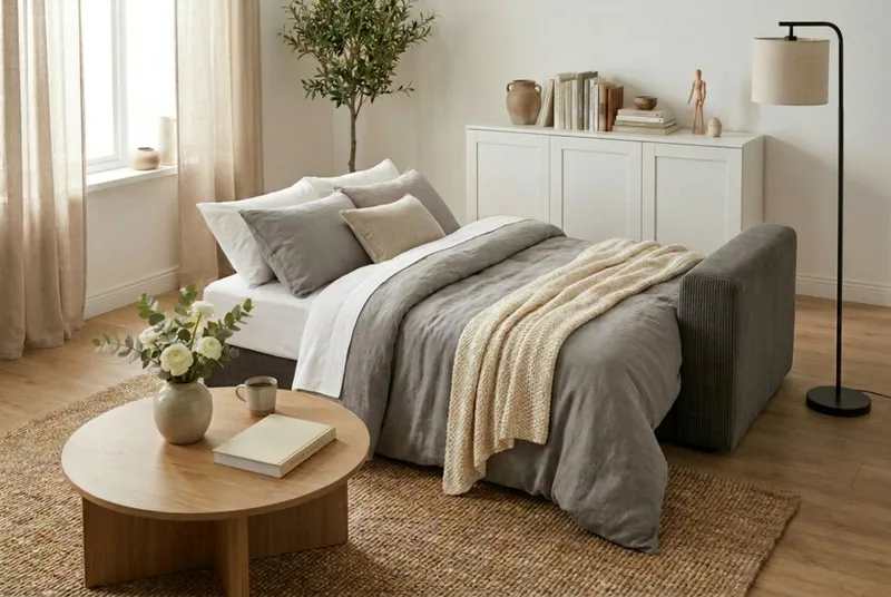 Bergen Extra Djup 3-sits Bäddsoffa med förvaring i manchester - Brun - Products - Möbler - Soffa - Bäddsoffa - 3 sits bäddsoffa