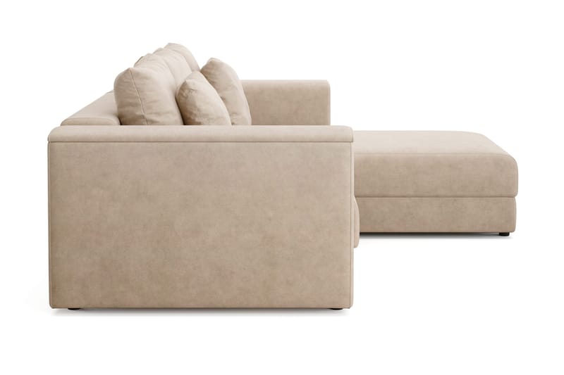 Bergen Extra Djup 3-sits Bäddsoffa med vändbar divan och förvaring - Beige - Products - Möbler - Soffa - Bäddsoffa - Bäddsoffa divan