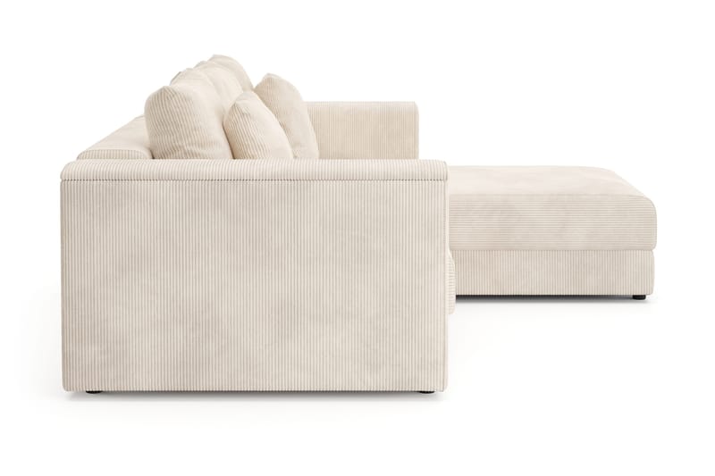 Bergen Extra Djup 3-sits Bäddsoffa med vändbar divan och förvaring i manchester - Beige - Products - Möbler - Soffa - Bäddsoffa - Bäddsoffa divan
