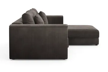 Bergen Extra Djup 3-sits Bäddsoffa med vändbar divan och förvaring i manchester - Brun - Products - Möbler - Soffa - Bäddsoffa - Bäddsoffa divan