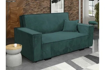 Denegal 2-sits Bäddsoffa Dark Green/Blue - Products - Möbler - Soffa - Bäddsoffa - 2 sits bäddsoffa