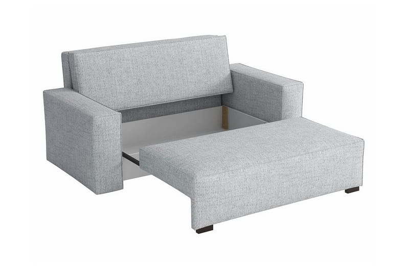 Denegal 2-sits liten bäddsoffa i Tyg - Grå - Products - Möbler - Soffa - Bäddsoffa - 2 sits bäddsoffa