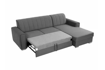 Denegal 3-sits Hörnbäddsoffa Black - Products - Möbler - Soffa - Bäddsoffa - Bäddsoffa divan