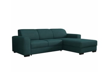Denegal 3-sits Hörnbäddsoffa Dark Green/Blue - Products - Möbler - Soffa - Bäddsoffa - Hörnbäddsoffa