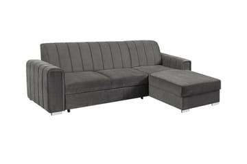 Denegal 3-sits Hörnbäddsoffa Dark grey - Products - Möbler - Soffa - Bäddsoffa - Hörnbäddsoffa