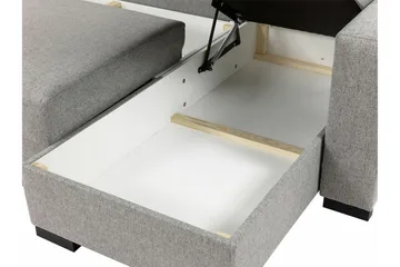 Denegal 3-sits Hörnbäddsoffa - Grå - Products - Möbler - Soffa - Bäddsoffa - Hörnbäddsoffa