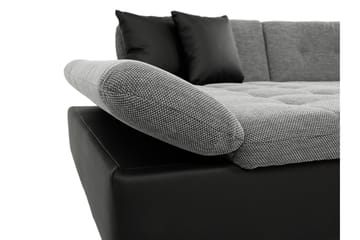 Dewitt Bäddsoffa Dubbeldivan 5-sits - Svart - Products - Möbler - Soffa - Bäddsoffa - U bäddsoffa