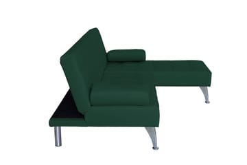 Divansoffa i grön sammet med bäddfunktion - grön - Products - Möbler - Soffa - Bäddsoffa - Bäddsoffa divan