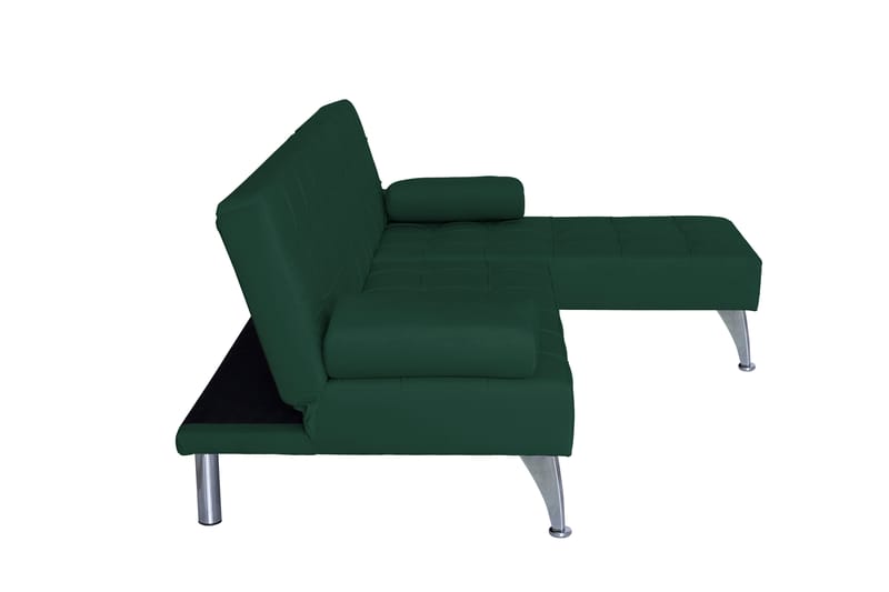 Divansoffa i grön sammet med bäddfunktion - grön - Products - Möbler - Soffa - Bäddsoffa - Bäddsoffa divan