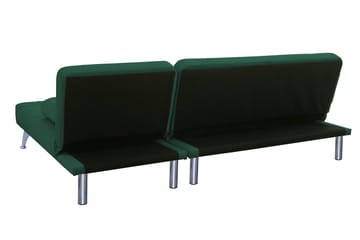 Divansoffa i grön sammet med bäddfunktion - grön - Products - Möbler - Soffa - Bäddsoffa - Bäddsoffa divan