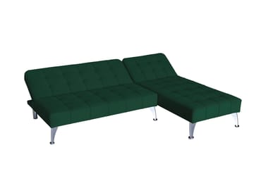 Divansoffa i grön sammet med bäddfunktion - grön - Products - Möbler - Soffa - Bäddsoffa - Bäddsoffa divan