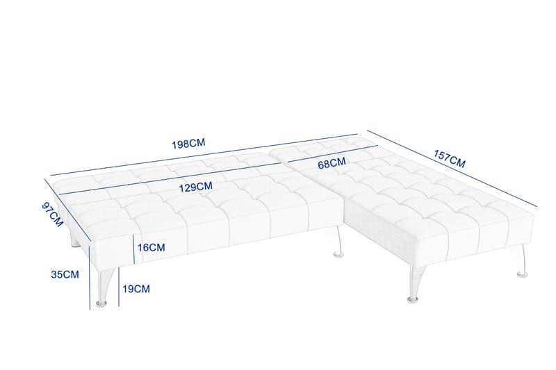 Divansoffa med bäddfunktion svart sammet - Neptun - svart - Products - Möbler - Soffa - Bäddsoffa - Bäddsoffa divan