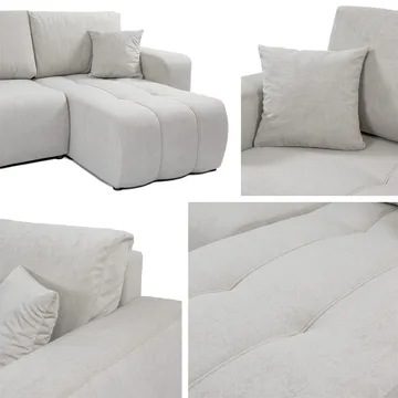 Flo Bäddsoffa med Divan 3-sits - Beige - Products - Möbler - Soffa - Bäddsoffa - Bäddsoffa divan