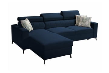 Galbally 3-sits Hörnbäddsoffa Dark blue - Products - Möbler - Soffa - Bäddsoffa - Hörnbäddsoffa