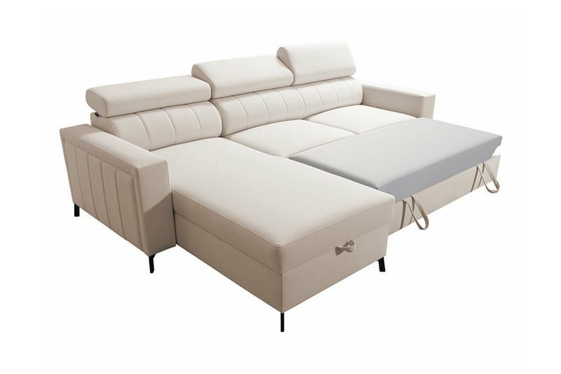 Galbally 3-sits Hörnbäddsoffa Light grey/Dark grey - Products - Möbler - Soffa - Bäddsoffa - Hörnbäddsoffa