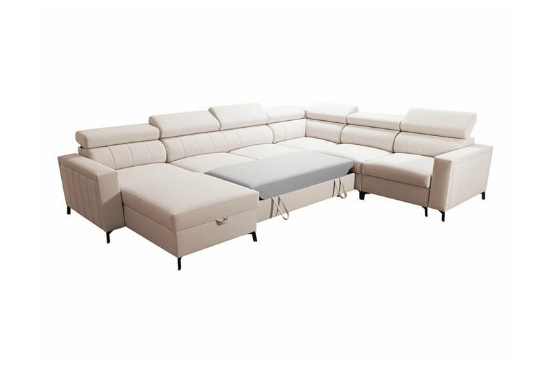 Galbally 5-sits Hörnbäddsoffa Dark brown - Products - Möbler - Soffa - Bäddsoffa - Hörnbäddsoffa