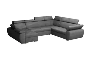 Halliday Hörnsoffa Vänster - Mörkgrå - Products - Möbler - Soffa - Bäddsoffa - Hörnbäddsoffa