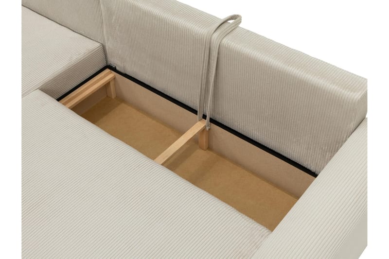 Handda Bäddsoffa med Divan 3-sits i Bouclé - Rosa - Products - Möbler - Soffa - Bäddsoffa - Bäddsoffa divan