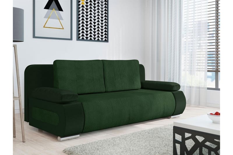 Kintore 2-sits Bäddsoffa Green - Products - Möbler - Soffa - Bäddsoffa - Bäddsoffa längsbäddad