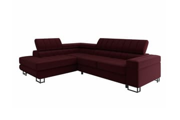 Kintore 3-sits Hörnbäddsoffa Dark red - Products - Möbler - Soffa - Bäddsoffa - Hörnbäddsoffa