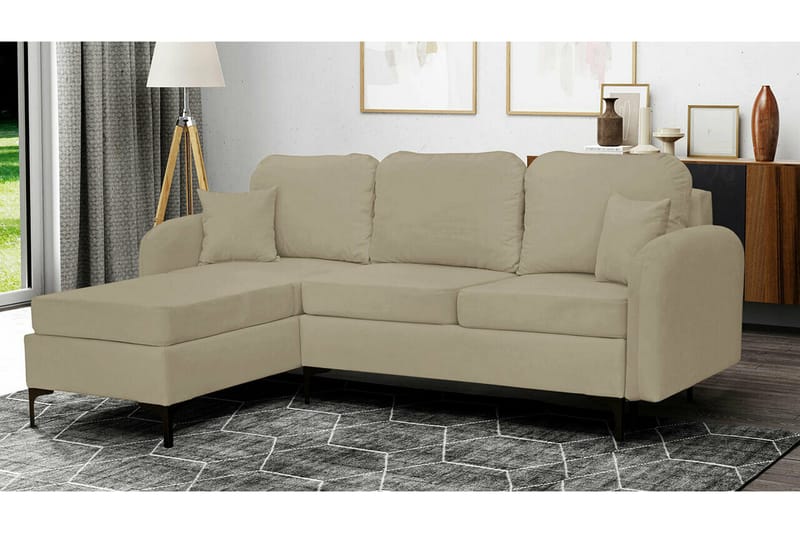 Knocklong 3-sits Hörnbäddsoffa Light green - Products - Möbler - Soffa - Bäddsoffa - Hörnbäddsoffa