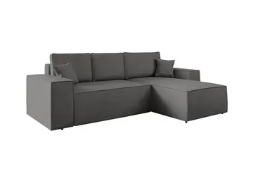 Knocklong 3-sits Hörnbäddsoffa - Mörkgrå - Products - Möbler - Soffa - Bäddsoffa - Hörnbäddsoffa