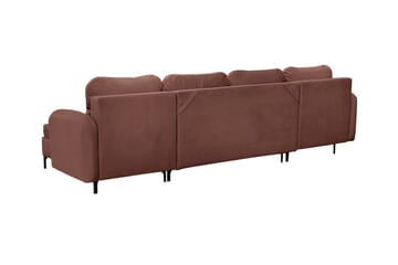 Knocklong 4-sits Hörnbäddsoffa Brown - Products - Möbler - Soffa - Bäddsoffa - Hörnbäddsoffa