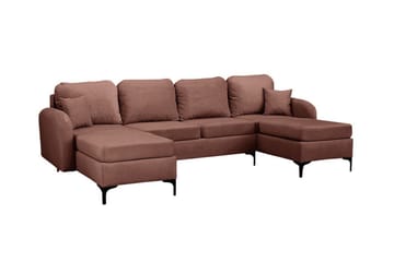 Knocklong 4-sits Hörnbäddsoffa Brown - Products - Möbler - Soffa - Bäddsoffa - Hörnbäddsoffa
