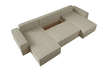 Knocklong 4-sits Hörnbäddsoffa - Grön - Products - Möbler - Soffa - Bäddsoffa - Hörnbäddsoffa