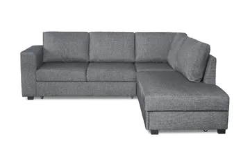 Leo Bäddsoffa 3-sits med Schäslong Höger - Grå - Products - Möbler - Soffa - Bäddsoffa - Bäddsoffa divan