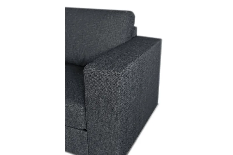 Leo Bäddsoffa 3-sits med Schäslong Vänster - Mörkgrå - Products - Möbler - Soffa - Bäddsoffa - Bäddsoffa divan