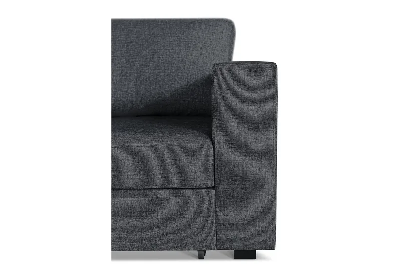 Leo Bäddsoffa 3-sits med Schäslong Vänster - Mörkgrå - Products - Möbler - Soffa - Bäddsoffa - Bäddsoffa divan