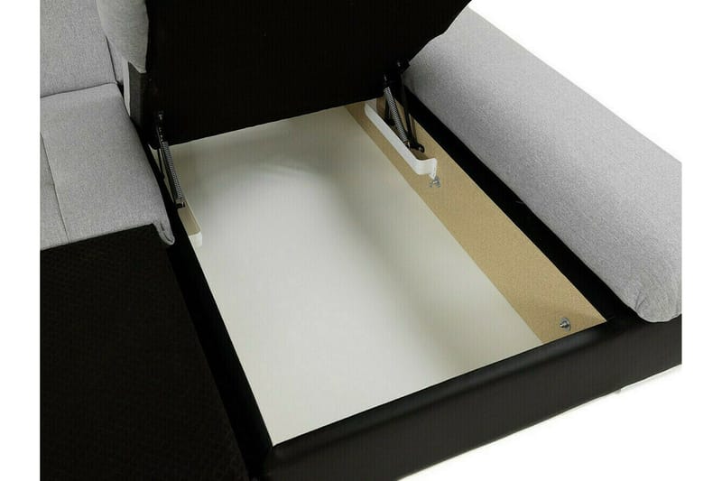 Lomux 3-sits Hörnbäddsoffa Light grey/Dark grey - Products - Möbler - Soffa - Bäddsoffa - Bäddsoffa längsbäddad