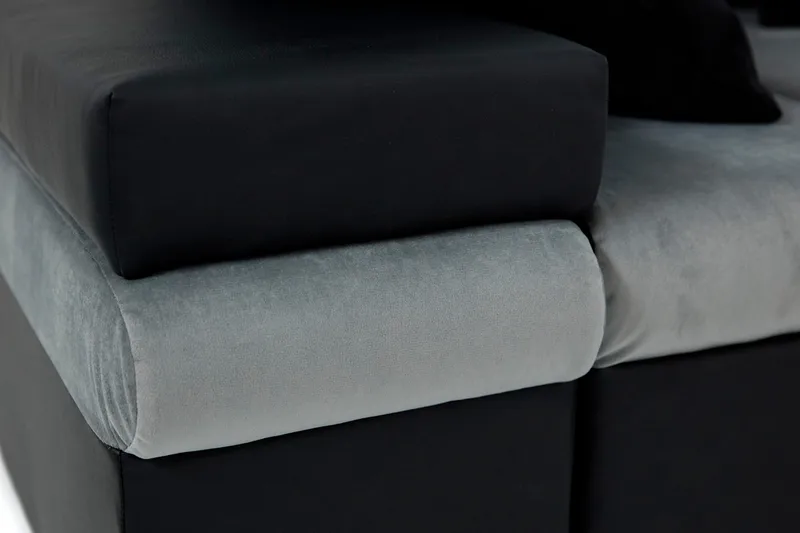 Naoma Divanbäddsoffa 310x175x83 cm - Grå - Products - Möbler - Soffa - Bäddsoffa - Bäddsoffa längsbäddad