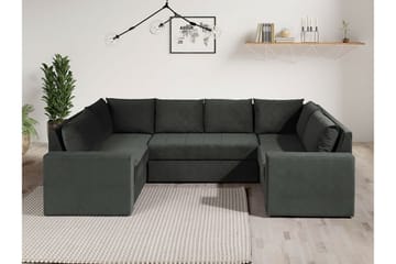 Staffin 4-sits Hörnbäddsoffa Dark grey - Products - Möbler - Soffa - Bäddsoffa - Hörnbäddsoffa