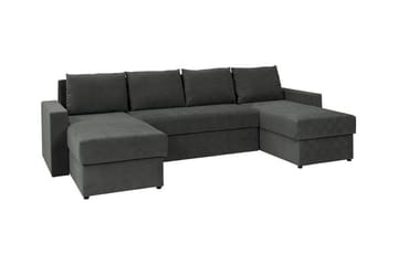 Staffin 4-sits Hörnbäddsoffa Dark grey - Products - Möbler - Soffa - Bäddsoffa - Hörnbäddsoffa