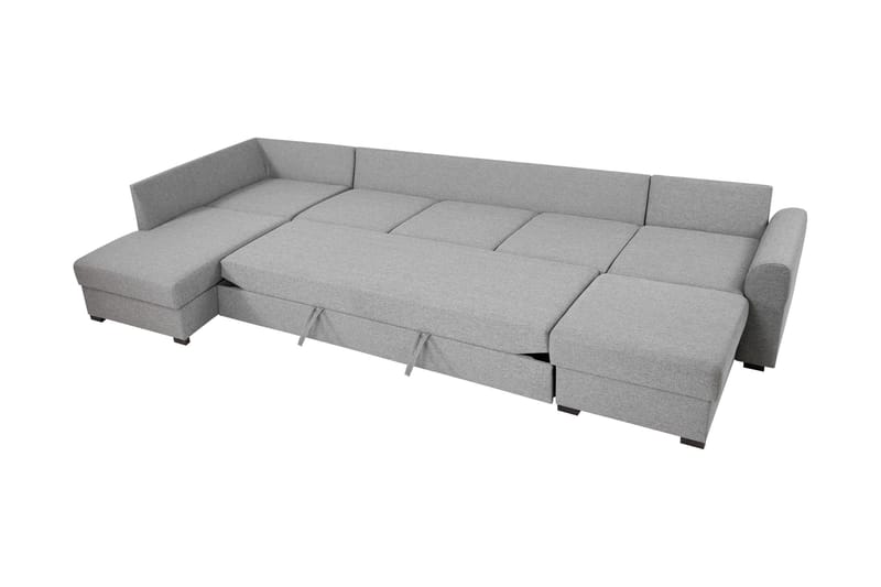 Taberk Bäddsoffa med Divan och Schäslong 5-sits i Chenille - Orange - Products - Möbler - Soffa - Bäddsoffa - Bäddsoffa divan