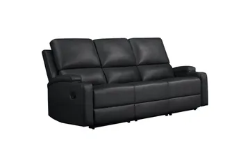 Dallas Reclinersoffa 3-sits - Svart - Products - Möbler - Soffa - Biosoffa & reclinersoffa