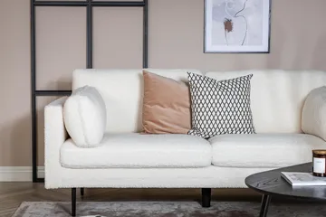 Boom 3-sits soffa, teddymaterial - Vit - Products - Möbler - Soffa - 3 sits soffa