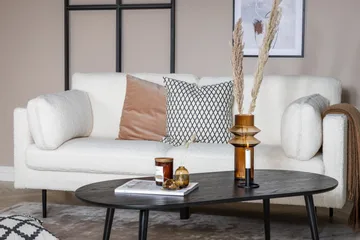 Boom 3-sits Soffa Teddy - Vit - Products - Möbler - Soffa - 3 sits soffa