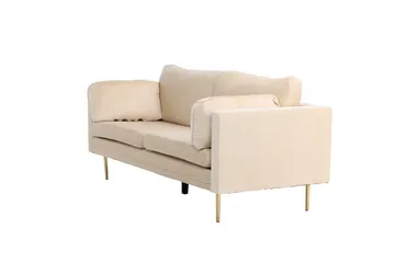 Boom Sammetssoffa 3-sits - Beige - Products - Möbler - Soffa - 3 sits soffa