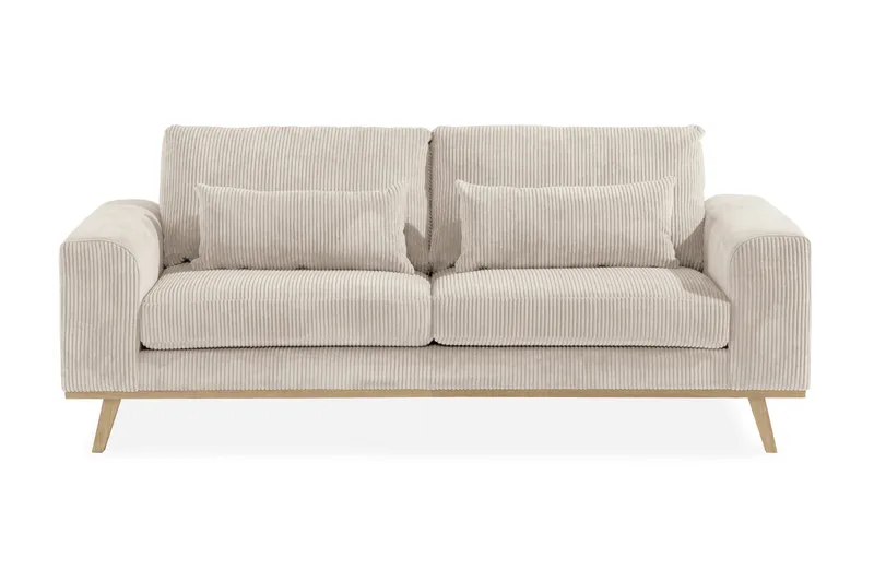 Copenhagen 2-sits Manchestersoffa, Beige