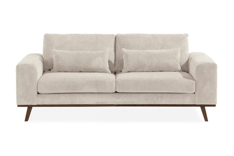 Copenhagen 2-sits Manchestersoffa, Beige