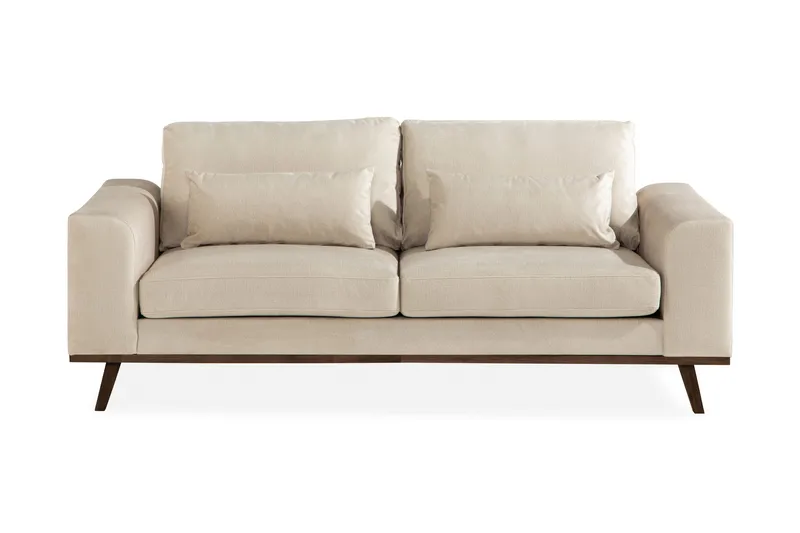 Copenhagen 2-sits Sammetssoffa, Beige