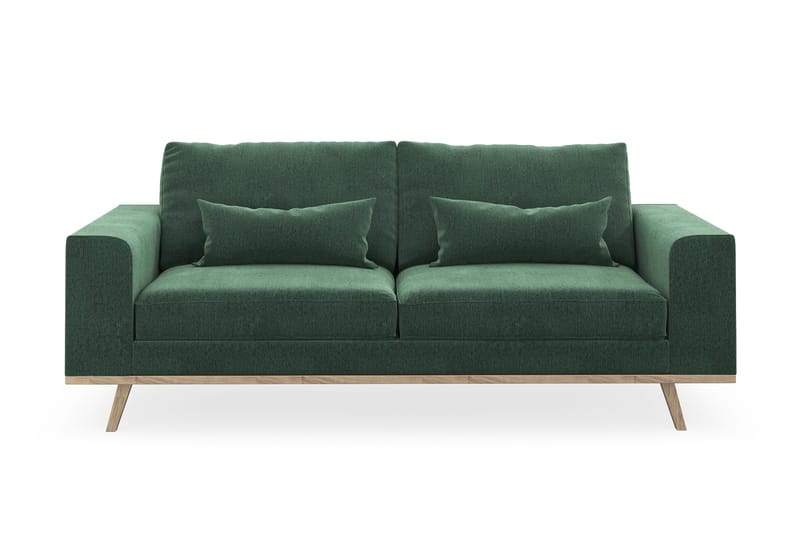 Copenhagen 2-sits Sammetssoffa, Mörkgrön