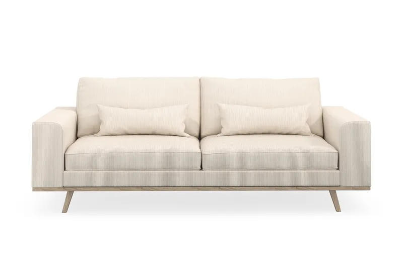 Copenhagen 3-sits Manchestersoffa, Beige