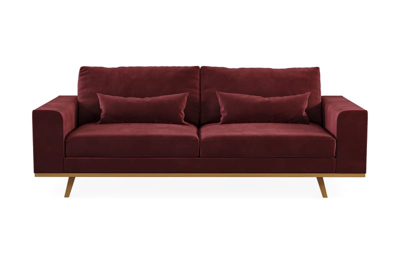 Copenhagen 3-sits Sammetssoffa, Lila