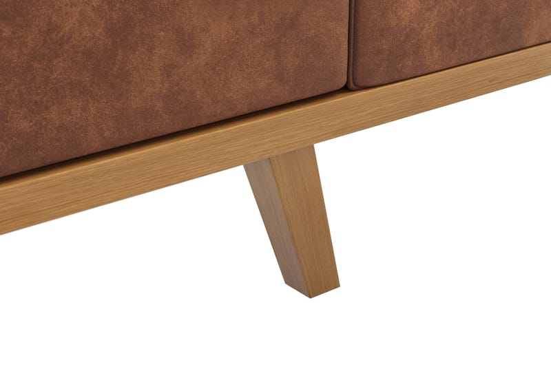 Copenhagen 3-sits Soffa i Konstläder - Brun - Products - Möbler - Soffa - 3 sits soffa