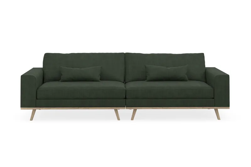 Copenhagen 4-sits Manchestersoffa, Mörkgrön