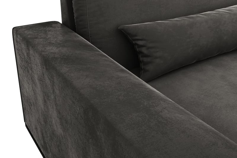 Copenhagen 5-sits Högervänd U-formad Soffa med Divan och Schäslong i Sammet - Mörkgrå - Products - Möbler - Soffa - Sammetssoffa